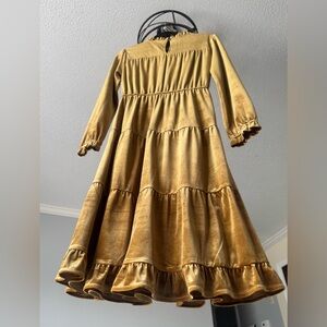 Roolee Golden Velvet  Dress